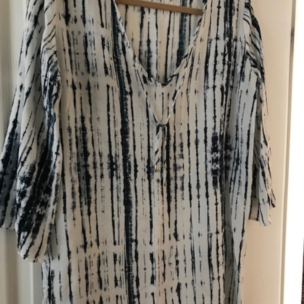 Olivaceous Tie Neck Tunic